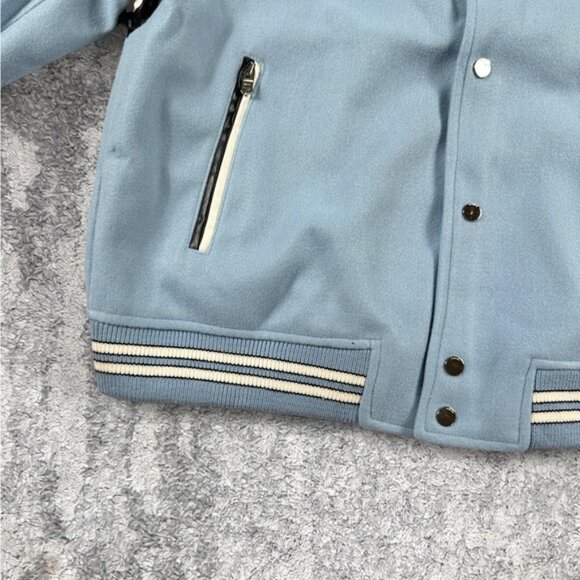 NWT Amiri Bones Varsity Jacket Black Mens Size Large - Picture 3 of 6